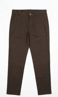 Linen Trousers — Chocolate Brown